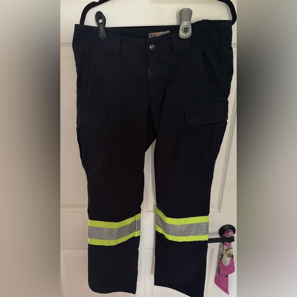5.11 Tactical Black and Yellow Cargo Pants High-Visibility